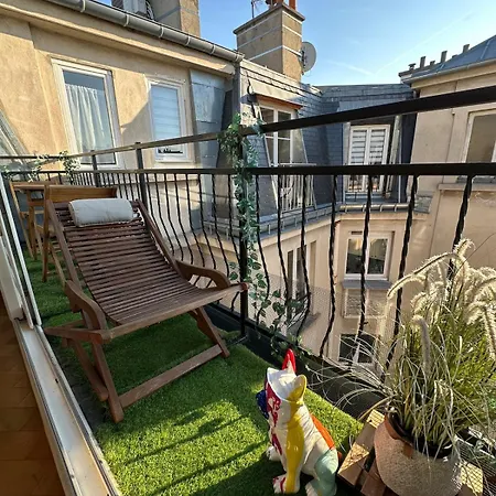 アパート Beautiful Terrace Invalides And Fireplace