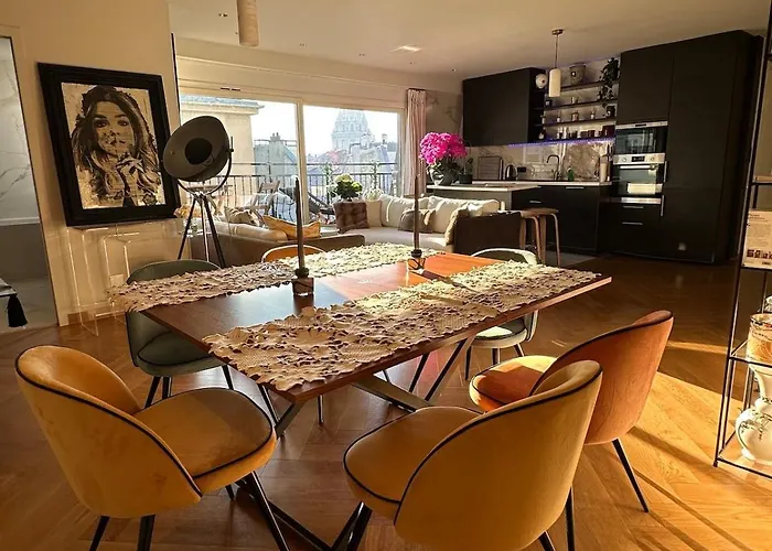 Beautiful Terrace Invalides&fireplace Paris