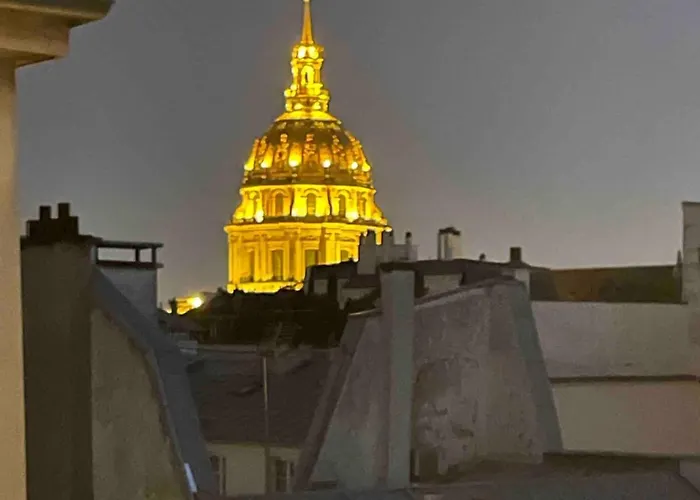 Beautiful Terrace Invalides&fireplace * Paris