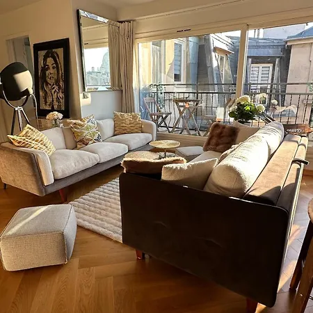 Beautiful Terrace Invalides And Fireplace